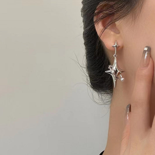 Streetwear Star Drop Earrings