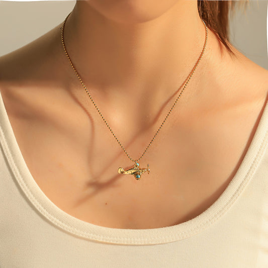 Beautiful Travel Aeroplane Neckpiece