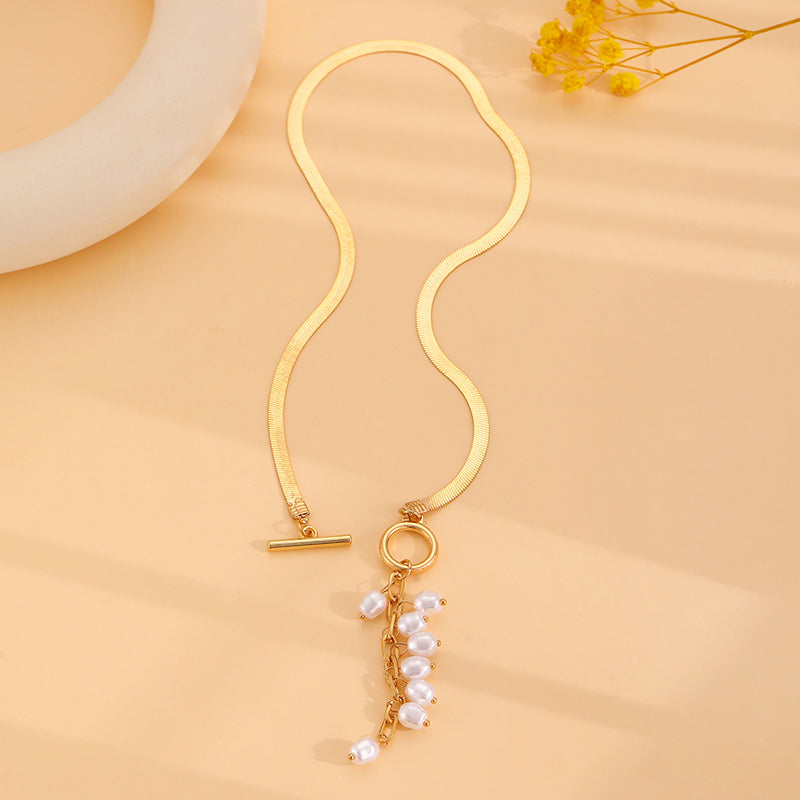 304 Stainless Steel Chain Gold Pendant